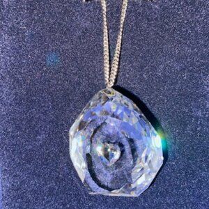 Swarovski Tear Drop Crystal Clear Ladies Necklace
